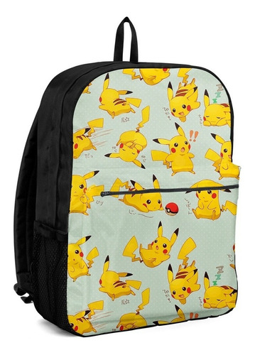 Mochila Escolar Bolsa Pikachu Pokémon Fofo Cute